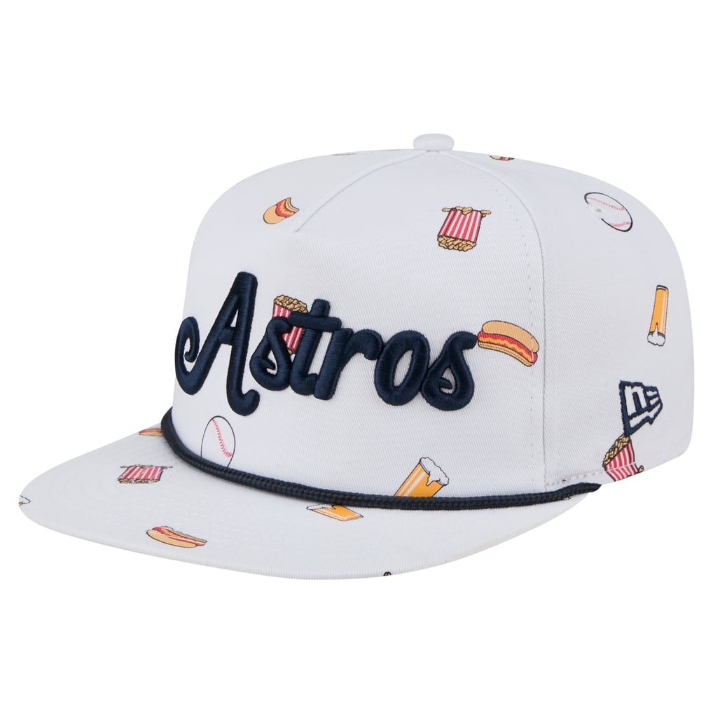 Men's Houston Astros New Era White Team Cheer Rope 19TWENTY Adjustable Hat
