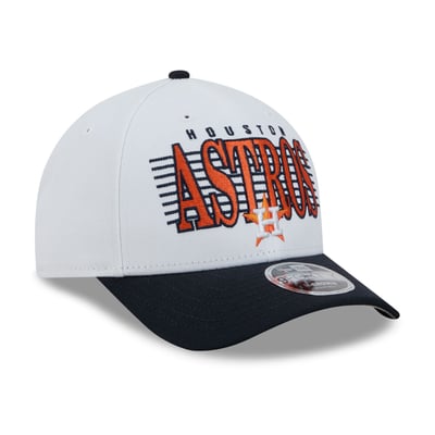 Houston Astros New Era Loyal 9FORTY M-Crown Adjustable Hat - White/Navy