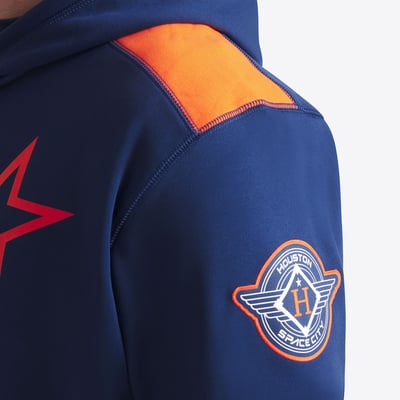  Houston Astros Nike 2025 City Connect Authentic Collection Performance Pullover Hoodie - Navy