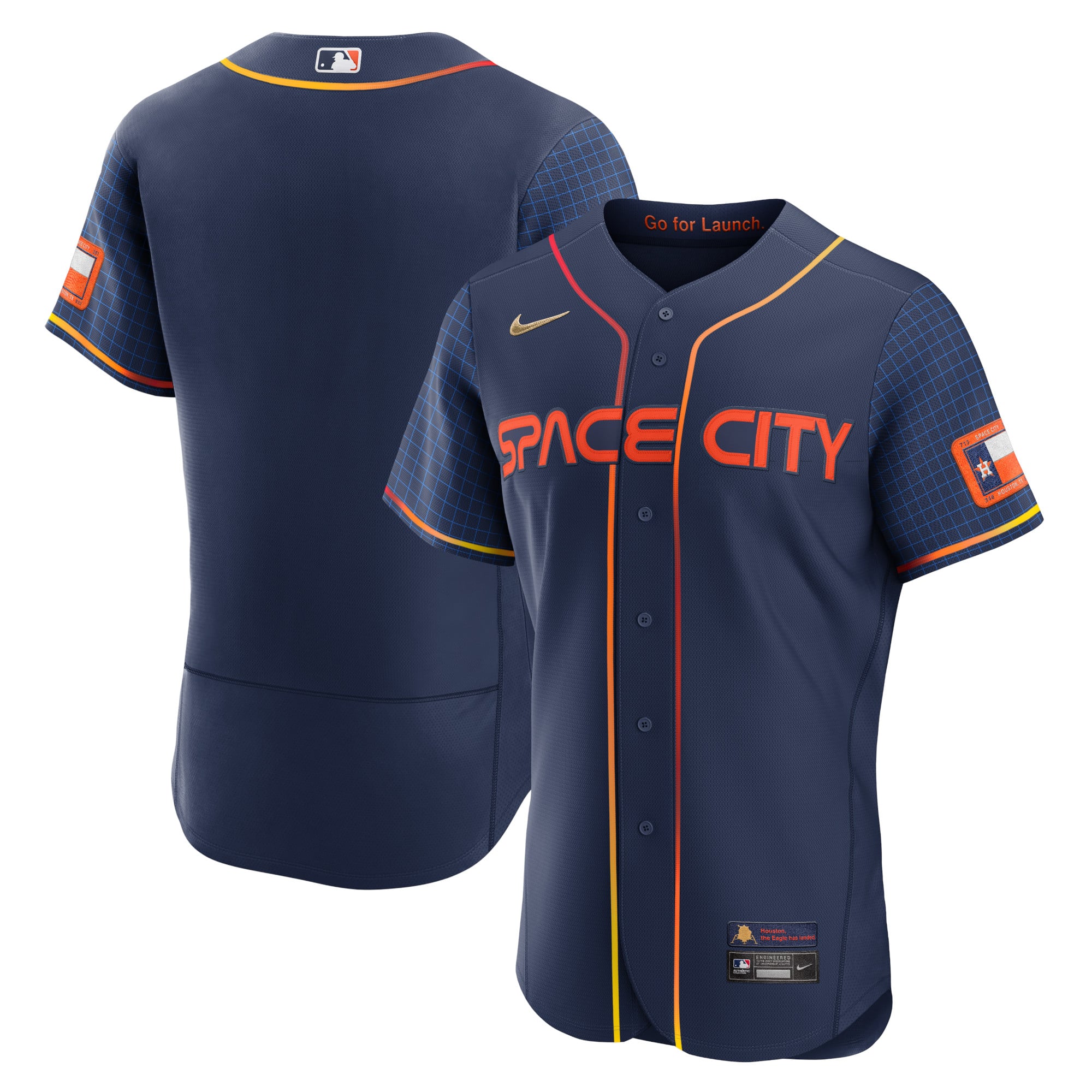 Men's Houston Astros Nike Navy City Connect Authentic Jersey