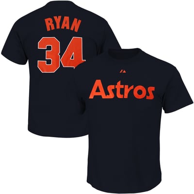 Nolan Ryan Houston Astros Big & Tall Cooperstown Name & Number T-Shirt - Navy