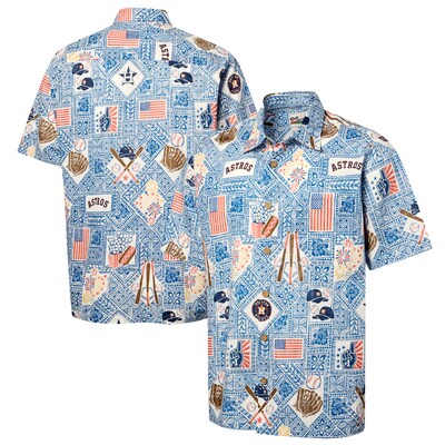  Houston Astros Reyn Spooner Americana Button-Up Shirt - Blue