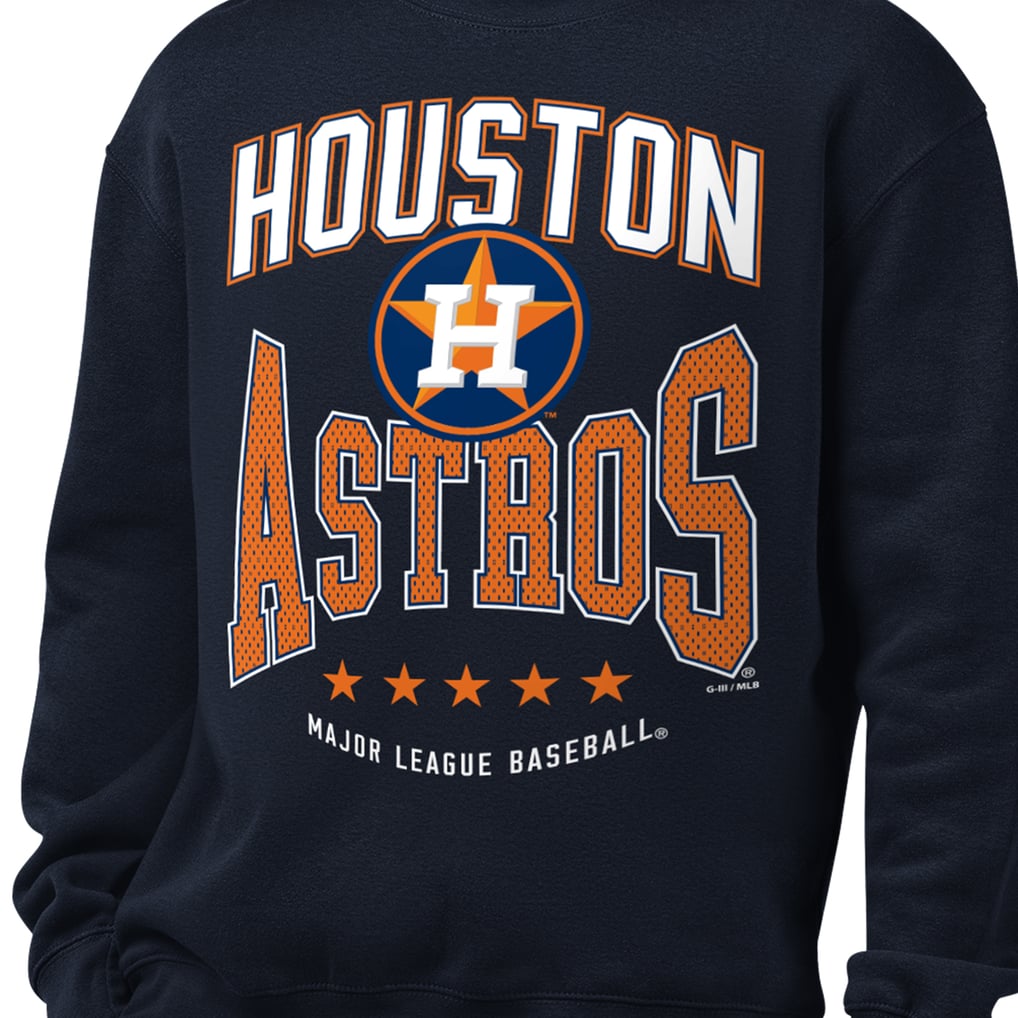  Houston Astros Starter Center Squeeze Fleece Sweatshirt - Navy