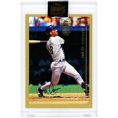 Moises Alou Houston Astros Autographed 2021 Topps Archives Signature Series 1999 Topps Design #400 #2/18 Card 