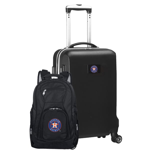 Houston Astros MOJO Black Deluxe 2-Piece Backpack and Carry  display picture 2