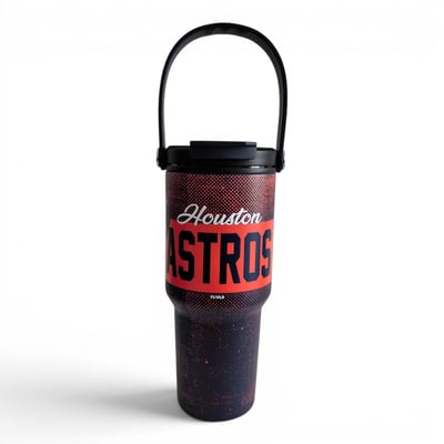 Houston Astros Pegasus 24oz. Speckled Gradient Stainless Steel Dual Top Water Bottle