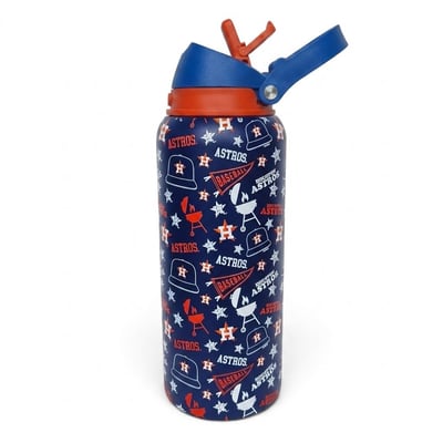 Houston Astros Pegasus 32oz. Game Day Pennant Stainless Steel ProPress Water Bottle