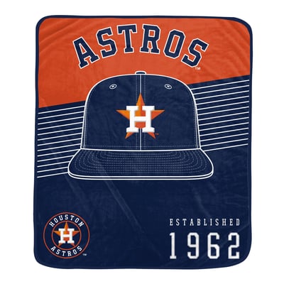 Houston Astros Pegasus Block Stripe Logo 50" x 60" Ultra Soft Blanket