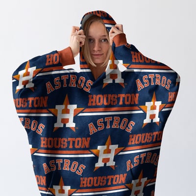 Houston Astros Pegasus Wave Ultra Soft Fan Cape