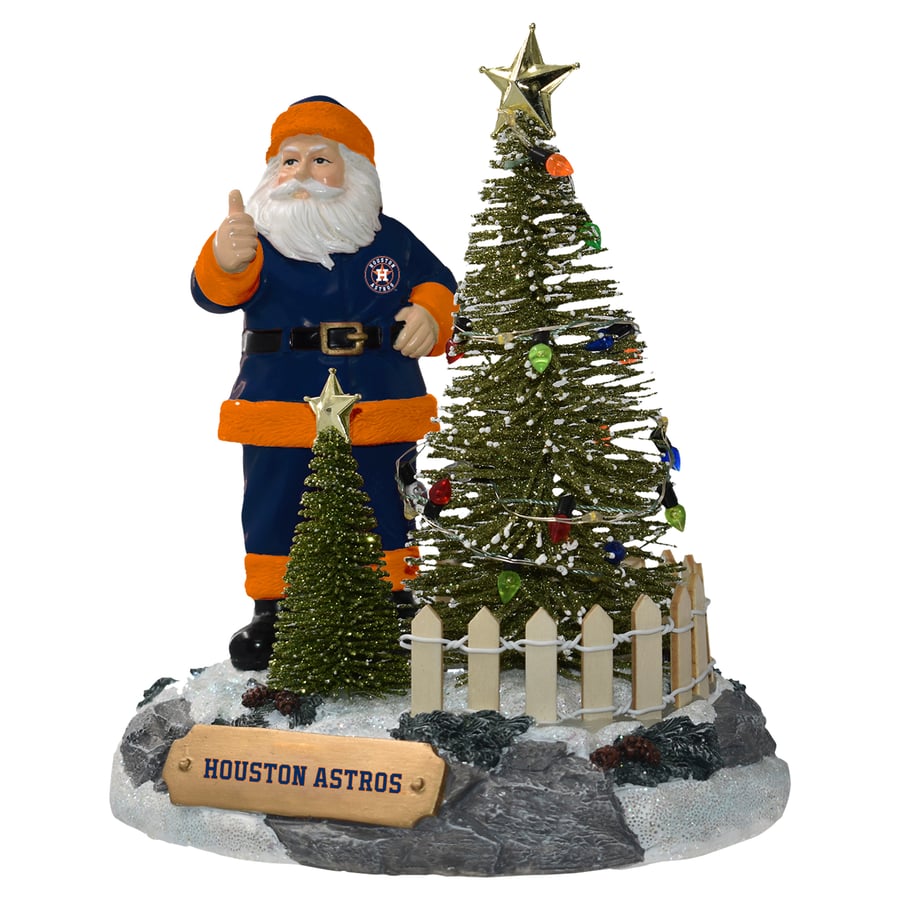 Houston Astros The Memory Company Santa Figurine with LED Tree