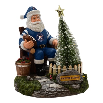 Houston Astros The Memory Company Santa Figurine with LED Tree