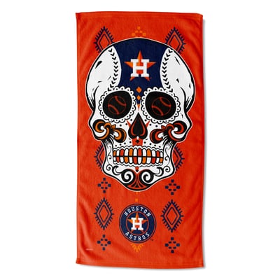 Houston Astros The Northwest Group 30" x 60" Candy Skull Printed Beach Towel
