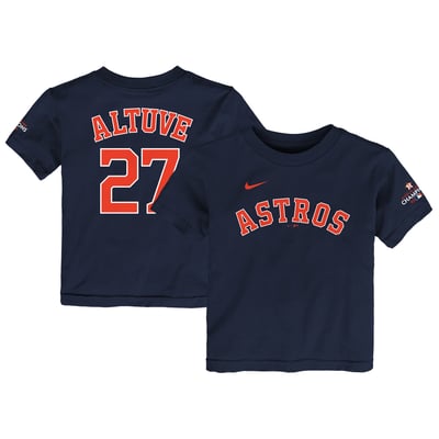 Jose Altuve Houston Astros Nike Toddler 2022 World Series Champions Name & Number T-Shirt - Navy