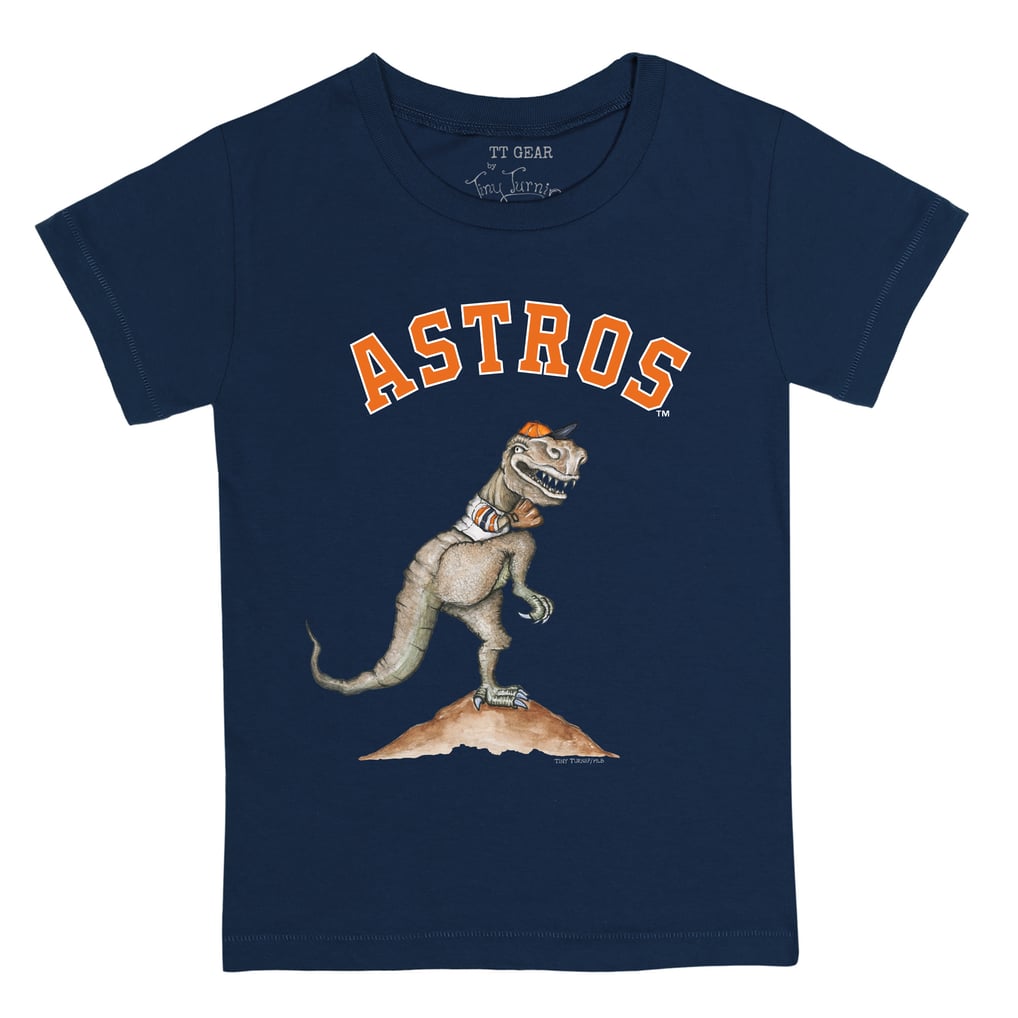 Houston Astros Tiny Turnip Toddler TT Rex T-Shirt - Navy