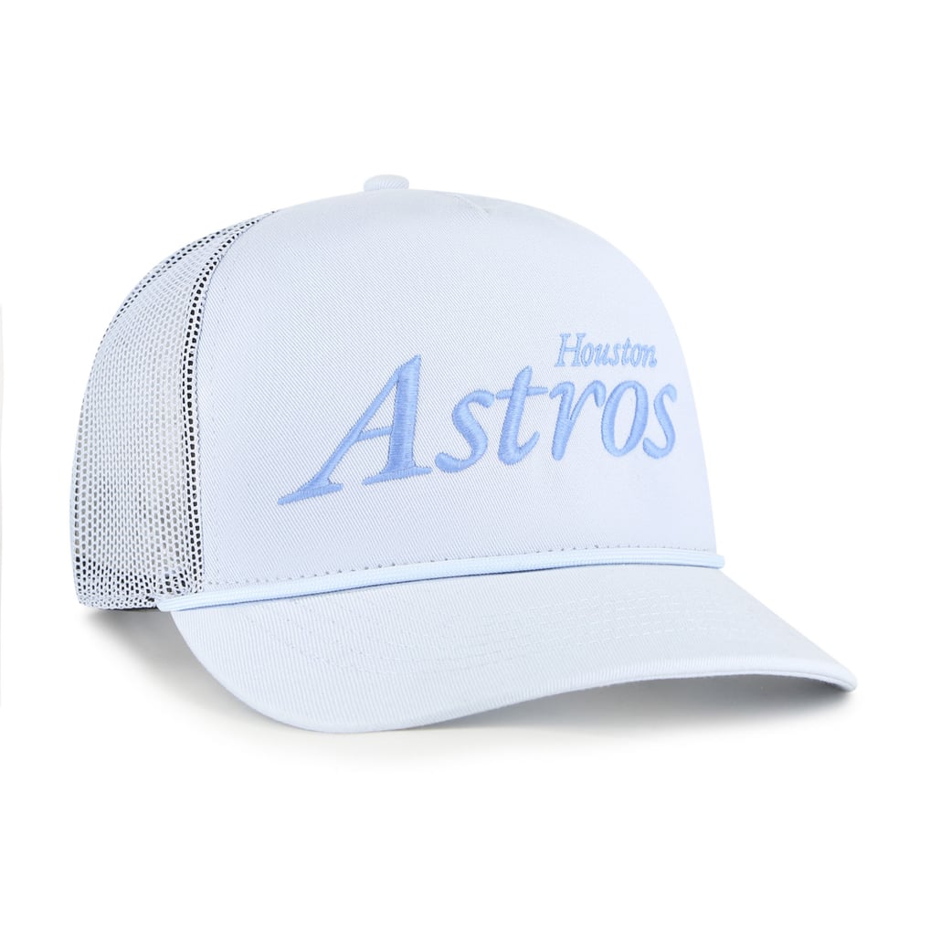 Houston Astros '47 Unisex Foundation Script Hitch Adjustable Trucker Hat - Light Blue