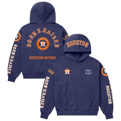 Houston Astros Born x Raised Unisex Moneyball Hoodie - Navy