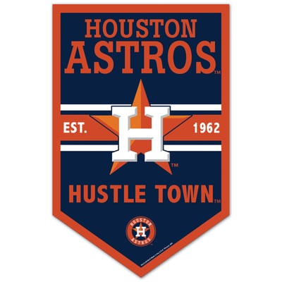 Houston Astros WinCraft 11" x 17" Chevron Wood Sign