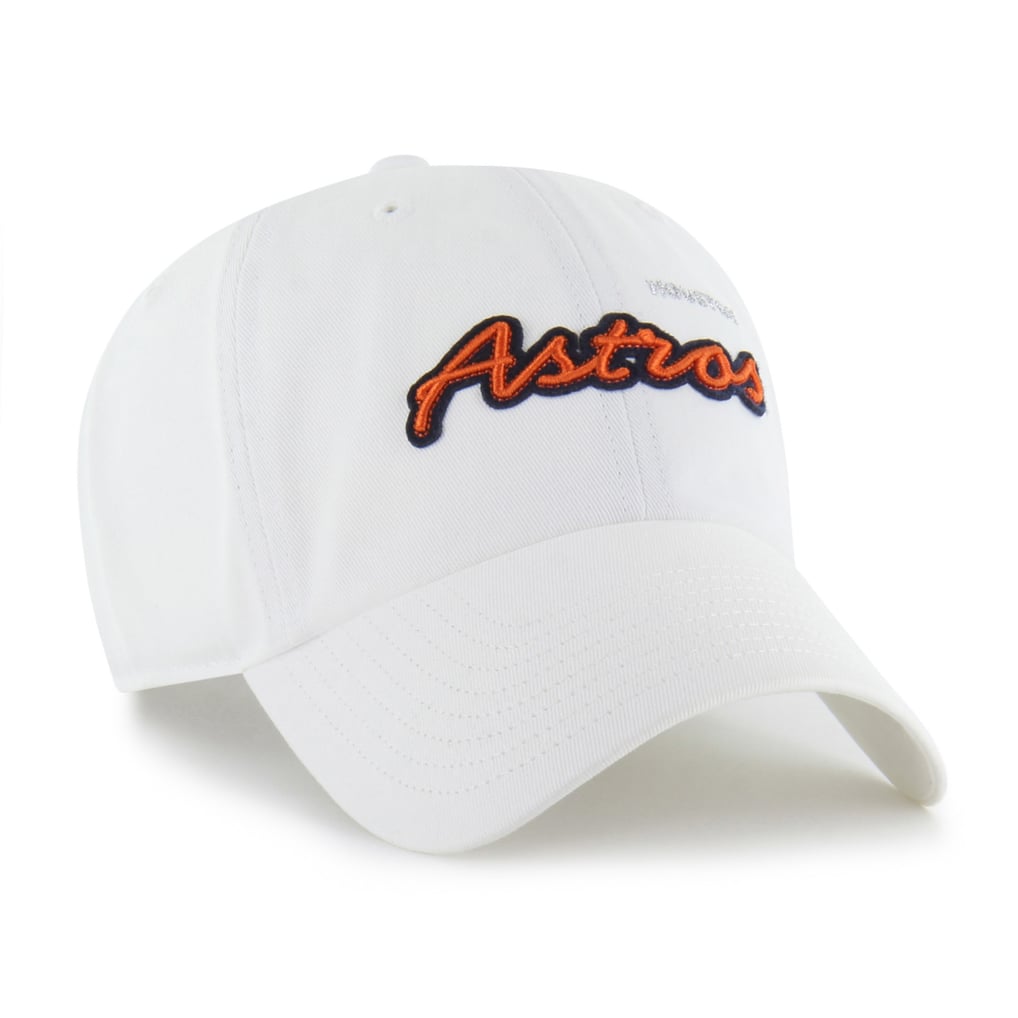 Houston Astros '47 Women's Trendy Script Clean Up Adjustable Hat - White