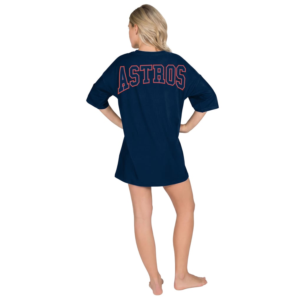 houston astros jersey dress Women's Concepts Sport Navy Mosaic Knit Nightdress Size: Small cute astros outfits
