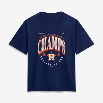 Houston Astros Fanatics Women's 2026 AL West Division Champions Locker Room T-Shirt - Navy