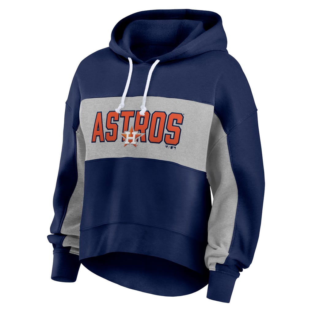Houston Astros Fanatics Women's Filled Stat Sheet Pullover Hoodie - Navy