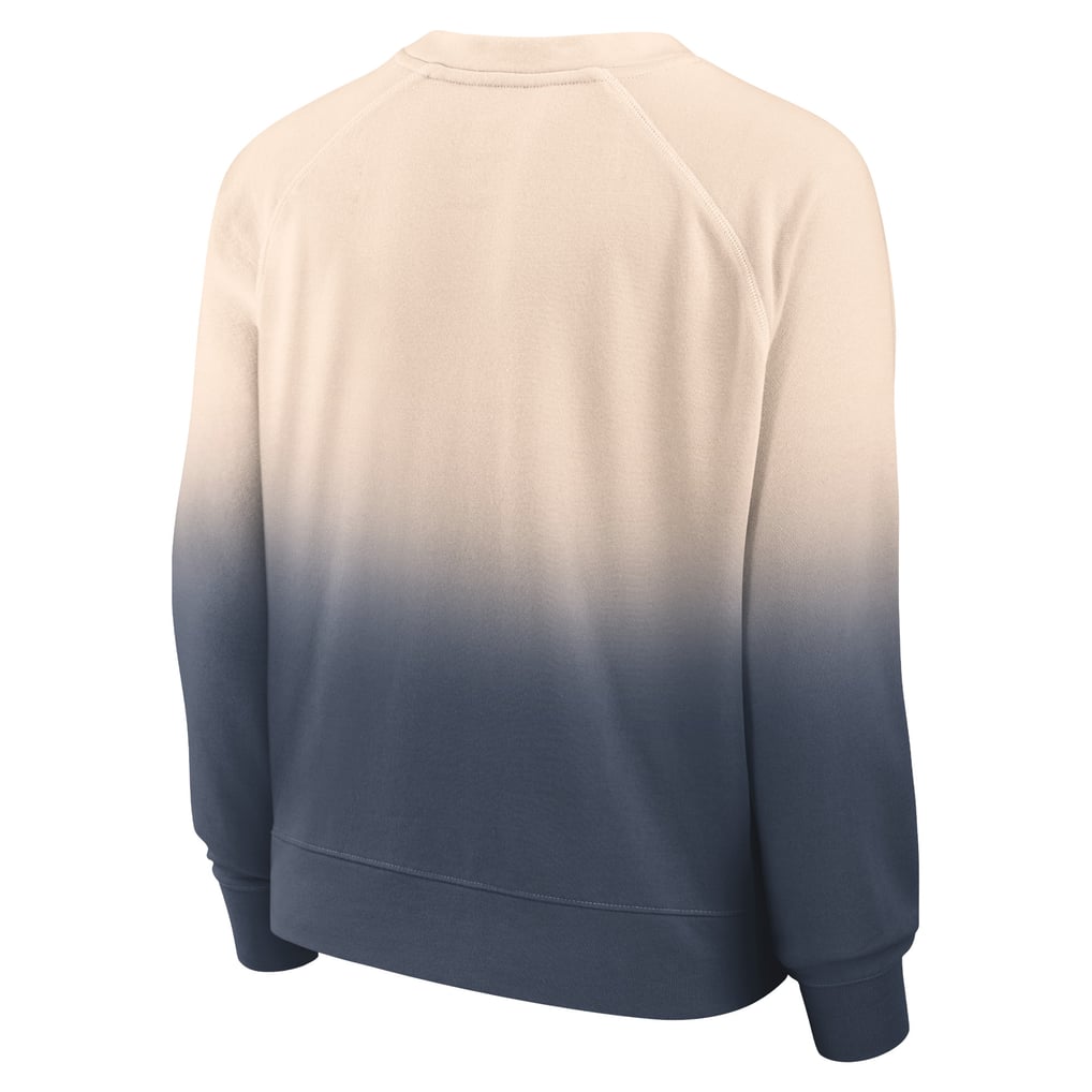 Houston Astros Fanatics Women's Luxe Lounge Arch Raglan Pullover Sweatshirt - Tan/Navy