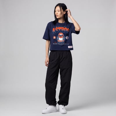 Houston Astros Mitchell & Ness Women's Street Graphics T-Shirt - Navy
