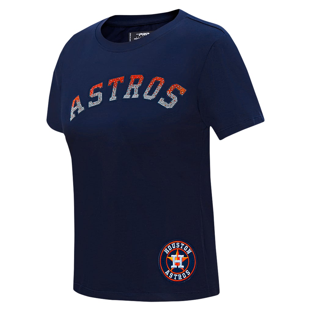 T-shirt Femme Houston Astros Bling 5th & Ocean - Noir - Neuf Avec étiquettes (NWT)