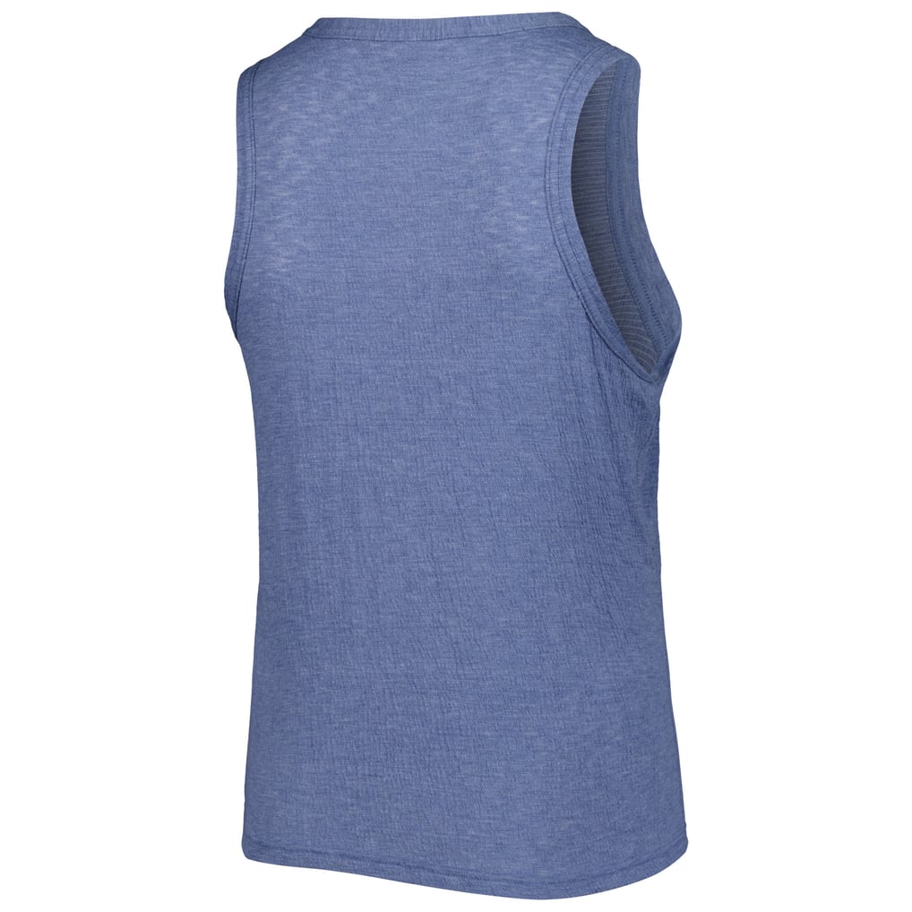 Houston Astros Soft as a Grape Women's Plus Size High Neck Tri-Blend Tank Top - Navy
