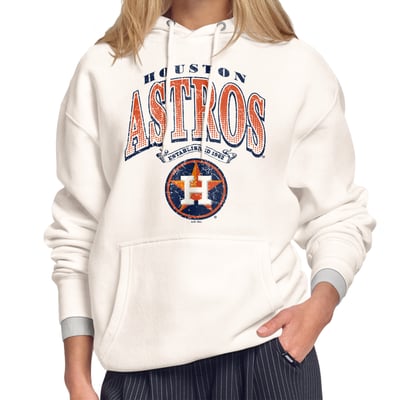 Houston Astros Starter Women's Home Run Legacy Fleece Hoodie - Cream