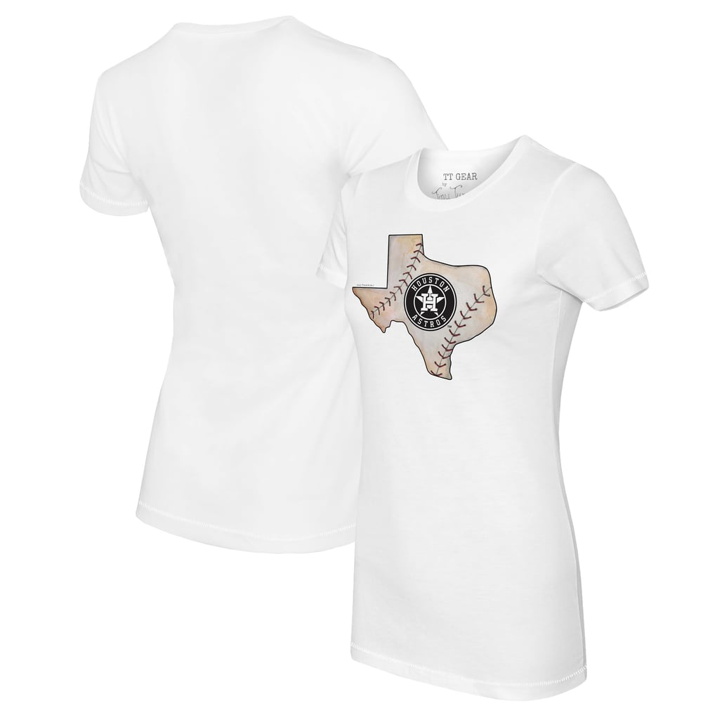 Houston Astros Tiny Turnip Women's State Outline T-Shirt - White