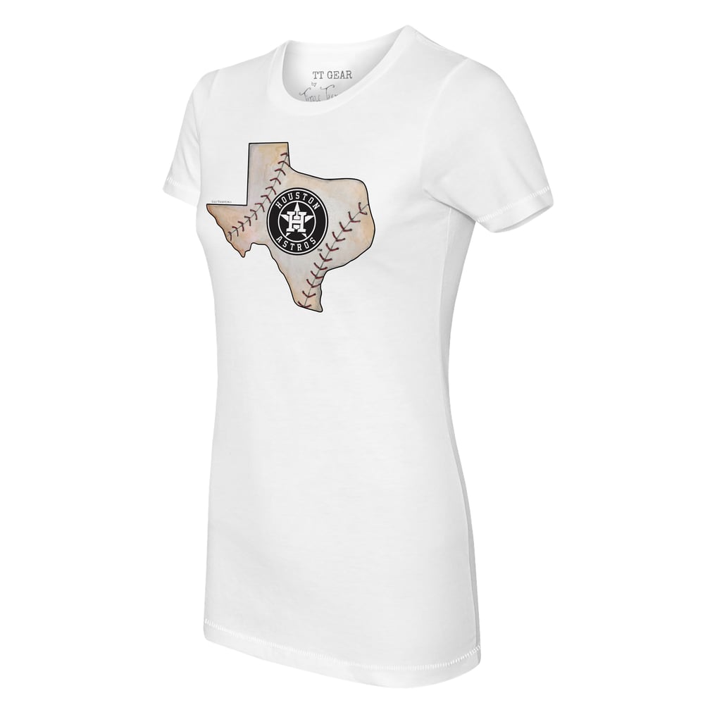 Houston Astros Tiny Turnip Women's State Outline T-Shirt - White