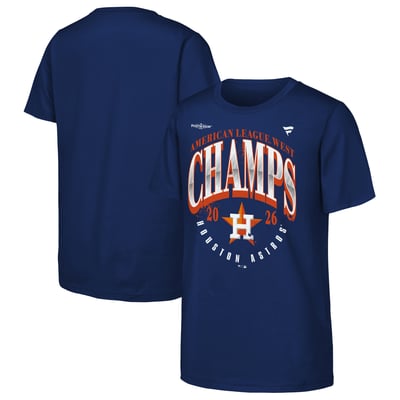 Houston Astros Fanatics Youth 2026 AL West Division Champions Locker Room T-Shirt - Navy