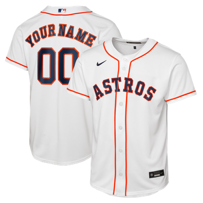 Houston Astros Nike Youth Home Replica Custom Jersey - White