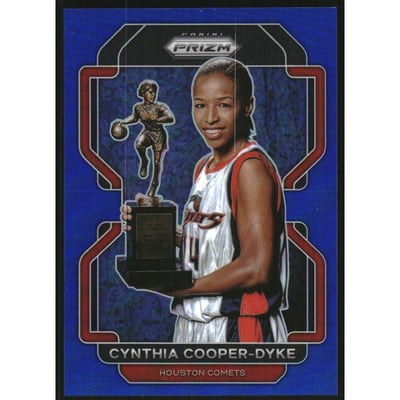 2022 Panini Prizm WNBA Prizms Blue #40 Cynthia Cooper-Dyke