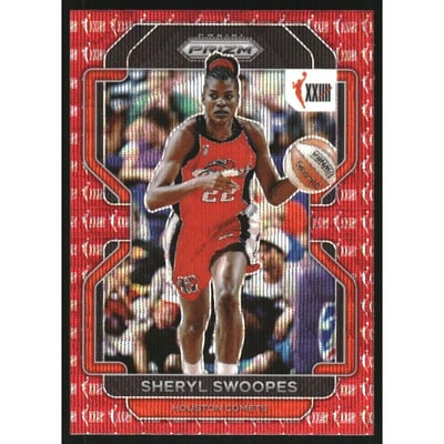 2022 Panini Prizm WNBA Prizms Ruby Wave #176 Sheryl Swoopes W25