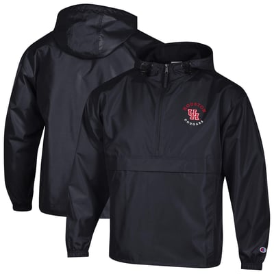  Houston Cougars Champion Embroidered Packable Jacket - Black