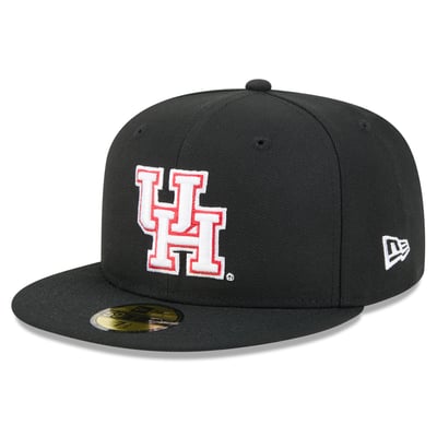 Houston Cougars New Era Core 59FIFTY Fitted Hat - Black