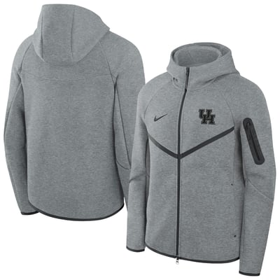  Houston Cougars Nike Tech Fleece Raglan Full-Zip Windrunner Hoodie - Gray