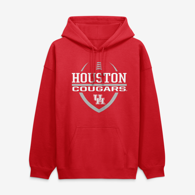 Houston Cougars Football Fan Hoodie - Red