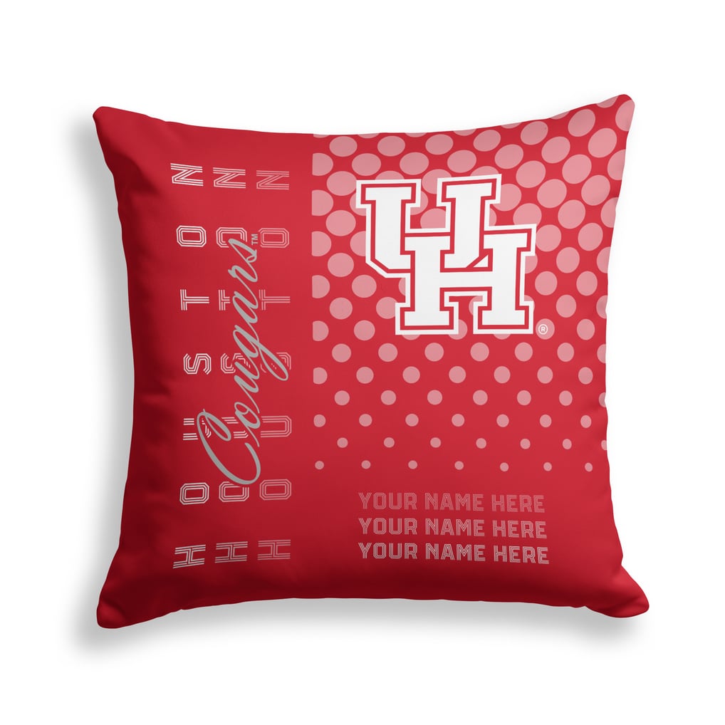 Houston Cougars Pegasus 18" x 18" Script Dot Fade Personalized Decor Pillow