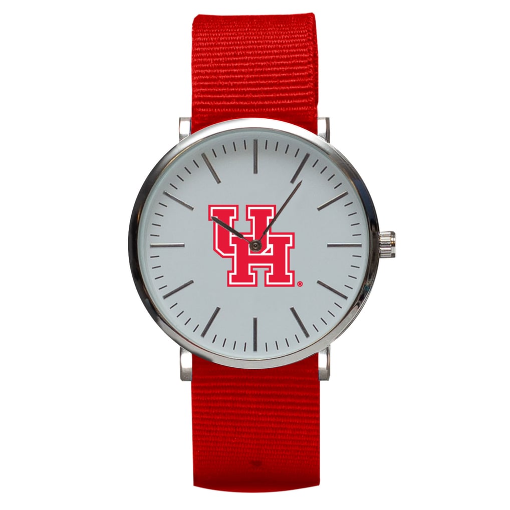 Houston Cougars Stitch Nylon Strap Watch - Red