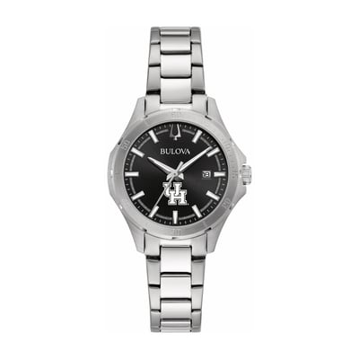 Houston Cougars Bulova Women's Stainless Steel Classic Sport Watch - Black