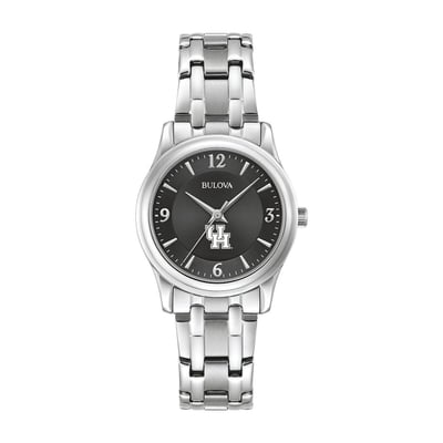 Houston Cougars Bulova Women's Stainless Steel Corporate Collection Watch - Black