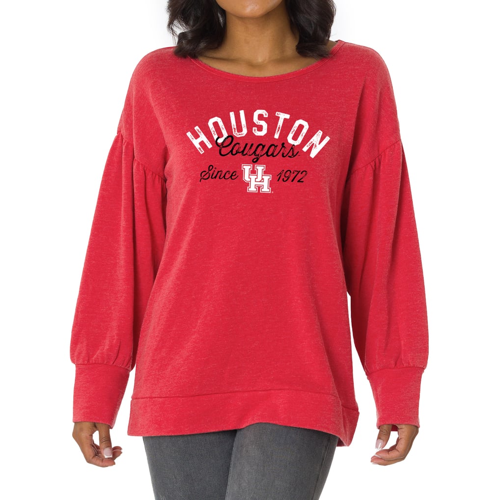Houston Cougars Women's Brooklyn Pullover Sweatshirt - Red