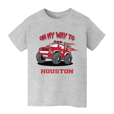 Houston Cougars Vive La Fete Youth On My Way T-Shirt - Gray