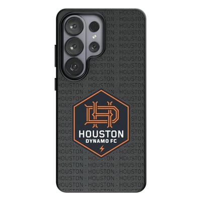  Houston Dynamo FC Keyscaper Text Backdrop Magnetic Bump Case - Black