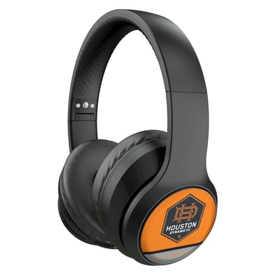Houston Dynamo FC Keyscaper Personalized Solid Wireless Bluetooth Headphones With Case