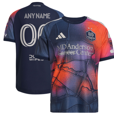 Houston Dynamo FC adidas 2026 Mission Control On-Field Authentic Patch Custom Jersey - Blue