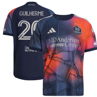 Guilherme Augusto Vieira dos Santos Houston Dynamo FC adidas 2026 Mission Control On-Field Authentic Patch Jersey - Blue